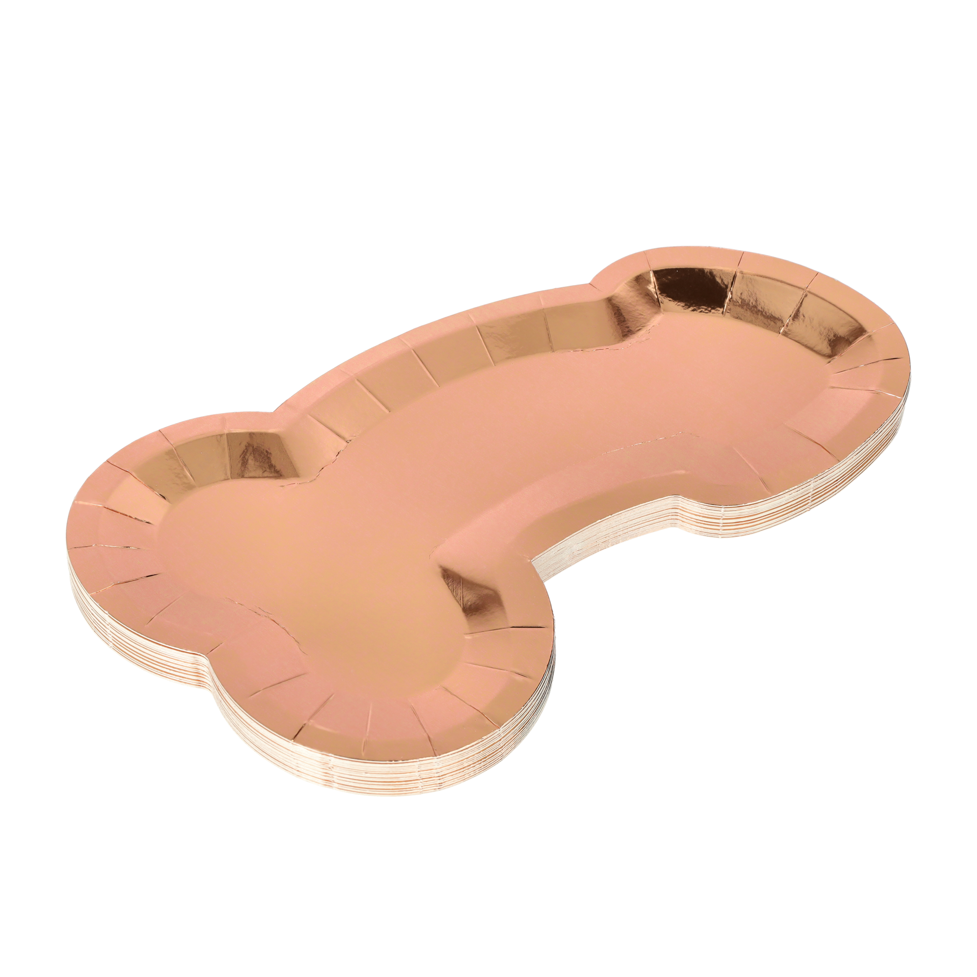 (25er Set) 27cm Einweg Teller Bachelorette Party Geschirr Junggesellinnenabschied Funny Tisch Dekoration - Roségold