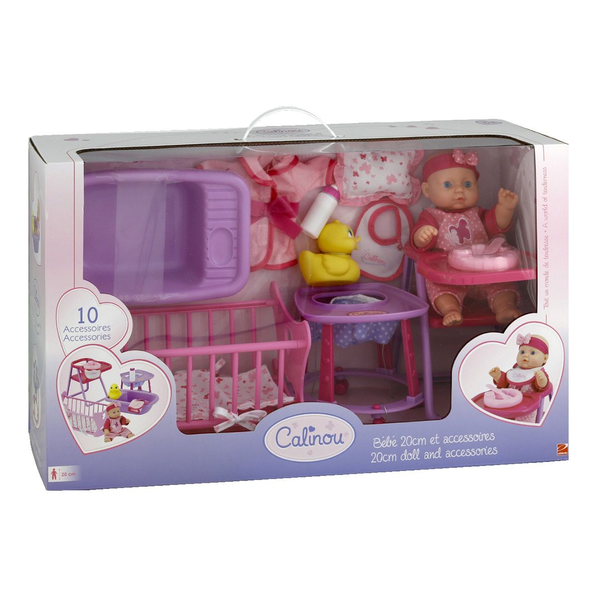 Coffret bébé 20 cm avec accessoires