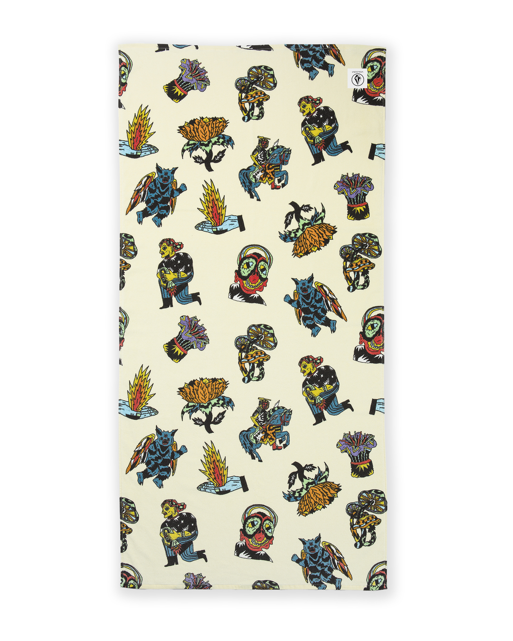 Volcom Mens Beach Towel Light Beige