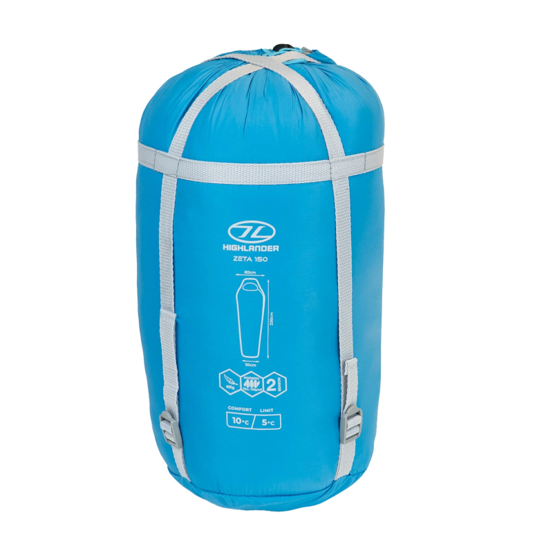 Highlander Zeta 150 mummyslaapzak - Blue