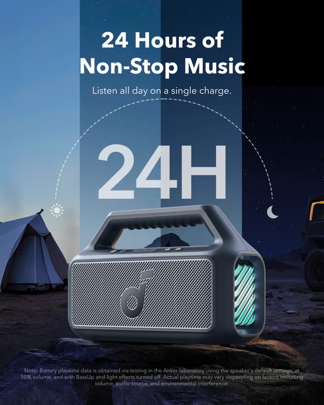 Soundcore Boom 2 bærbar trådløs højttaler (blå)