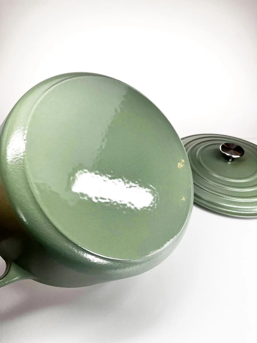 Redelaar Braadpan Gietijzer 26cm / 4.5L Mat Groen