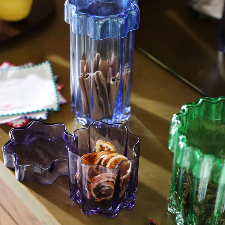 &klevering - Astral Vorratsglas mit Deckel 15 x Ø 14, gelb