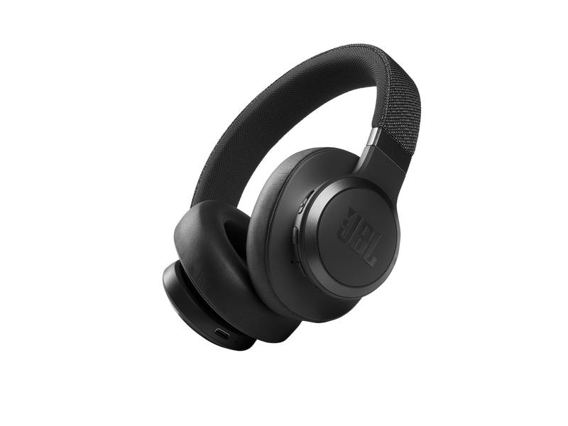 JBL Wireless Over-Ear-Kopfhörer LIVE 660NC Schwarz Kabelloser Over-Ear-Kopfhörer Mit Noise-Cancelling