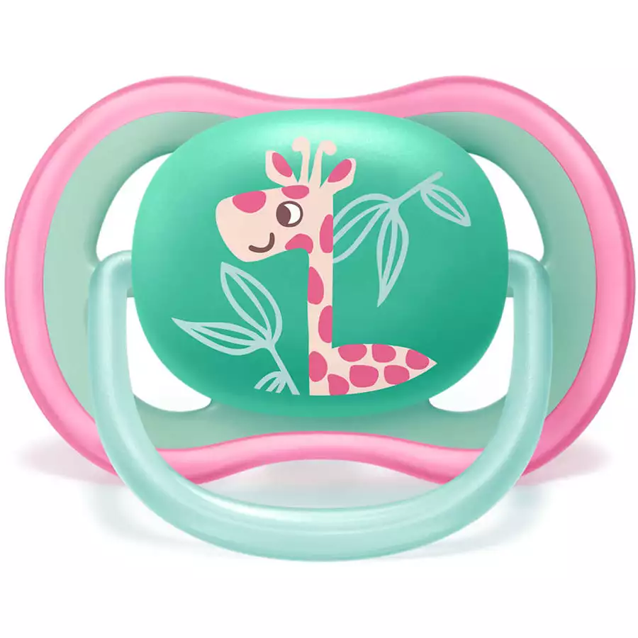 Philips Avent Schnuller ultra air SCF34912 18m+ 4 Stück GiraffeWaschbär
