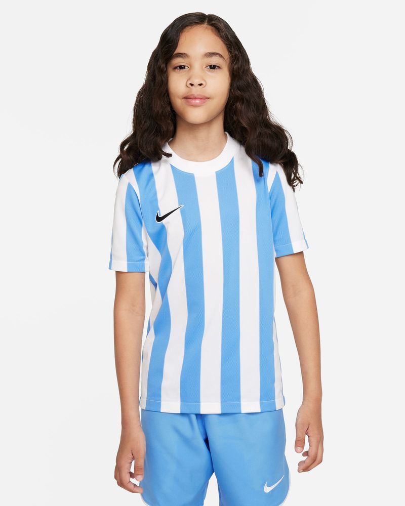 Maillot Nike Striped Division IV Blanc & Bleu Ciel pour enfant