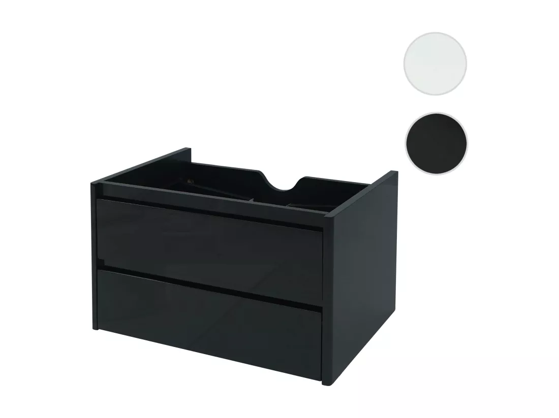 Meuble sous-lavabo MCW-B19, noir