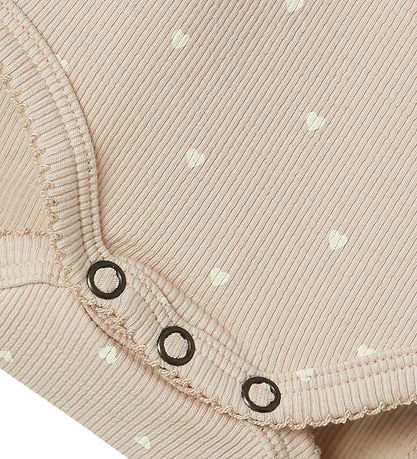 Lil' Atelier Body L/æ - Rib - NbfGago - Grey Morn/Heart