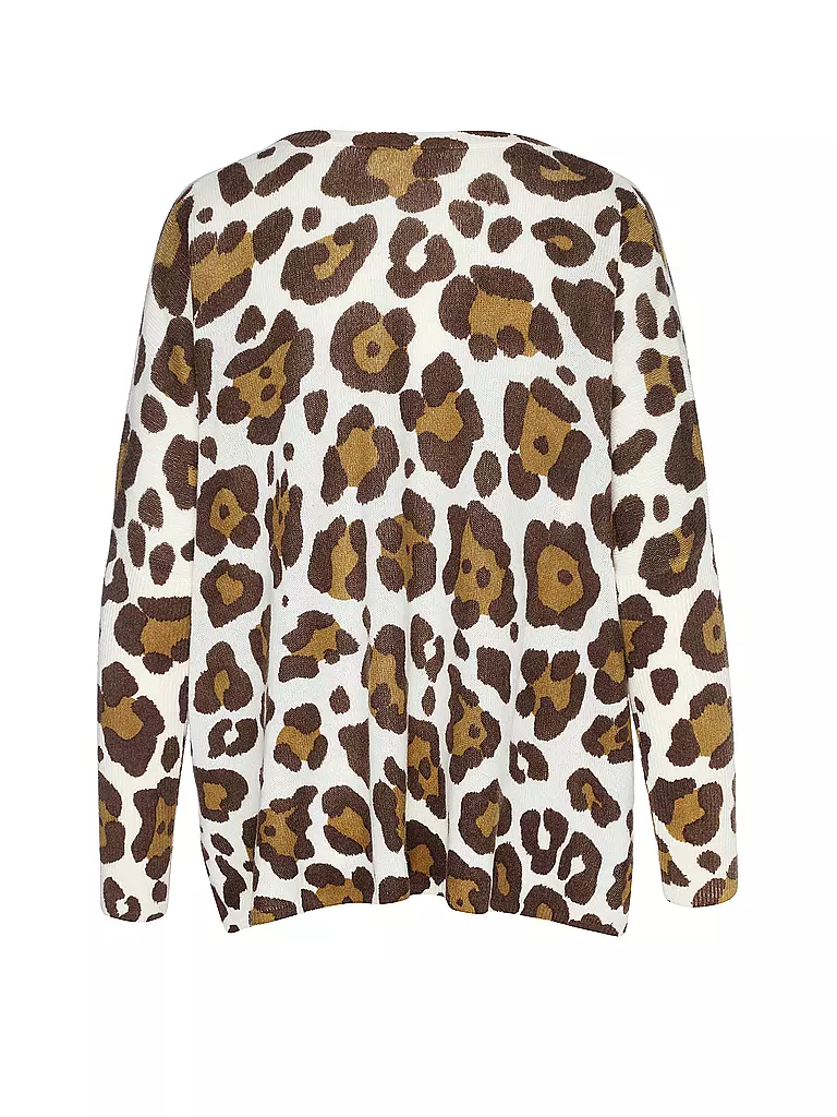 ABSOLUT Kaschmirpullover CAMILLE PRINT camel