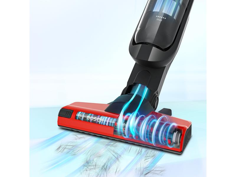 Bosch Akku-Hand- und Stielsauger BLH86PET1 Rot Kabelloser Staubsauger