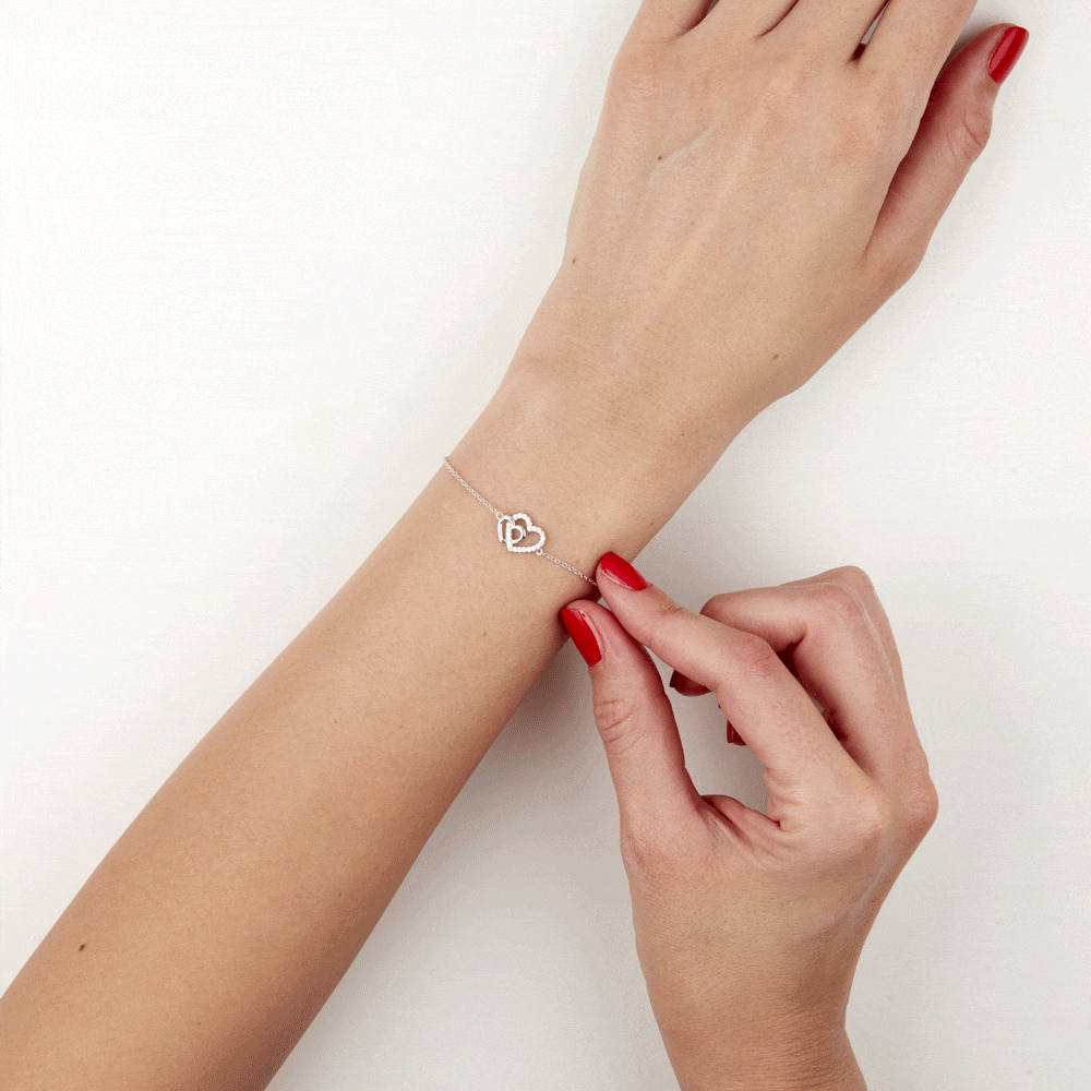 Bracelet Donatiane Argent Blanc Oxyde De Zirconium