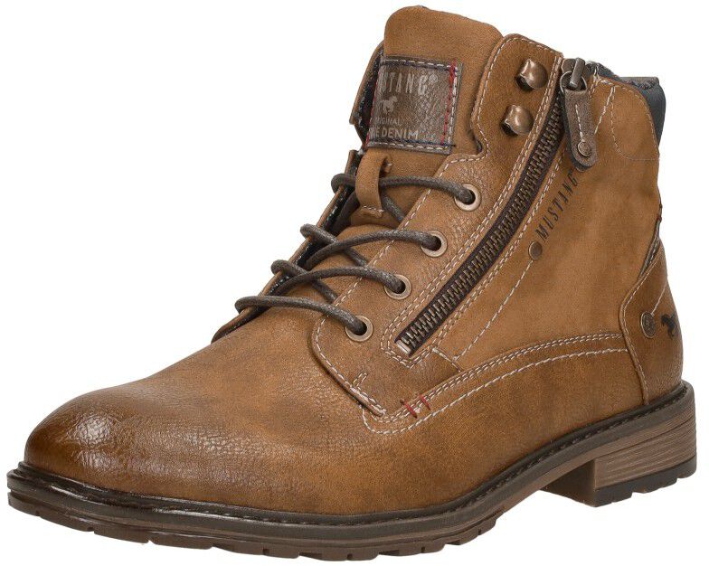 Mustang Heren veterschoenen cognac