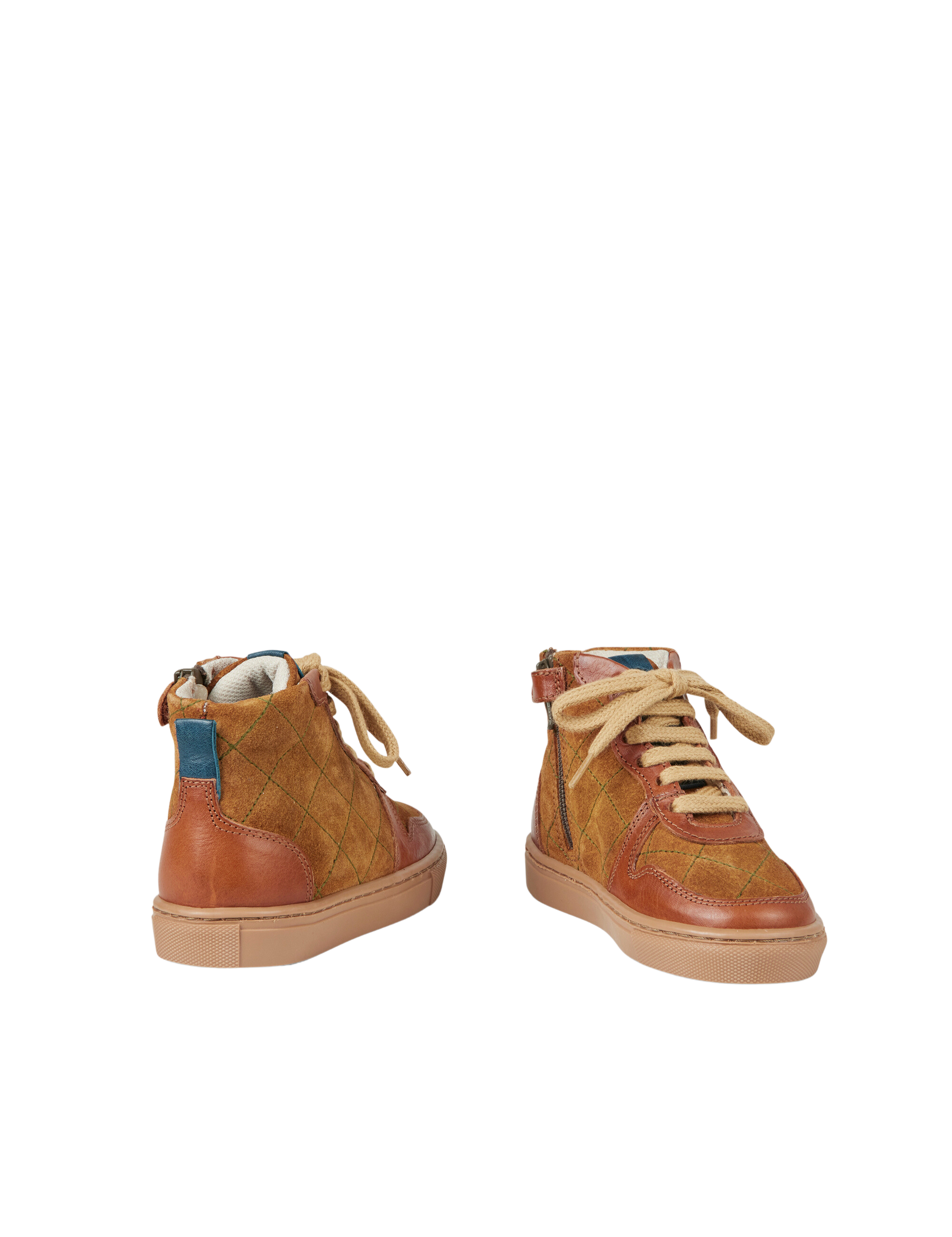 Quilted sneaker - Cognac
