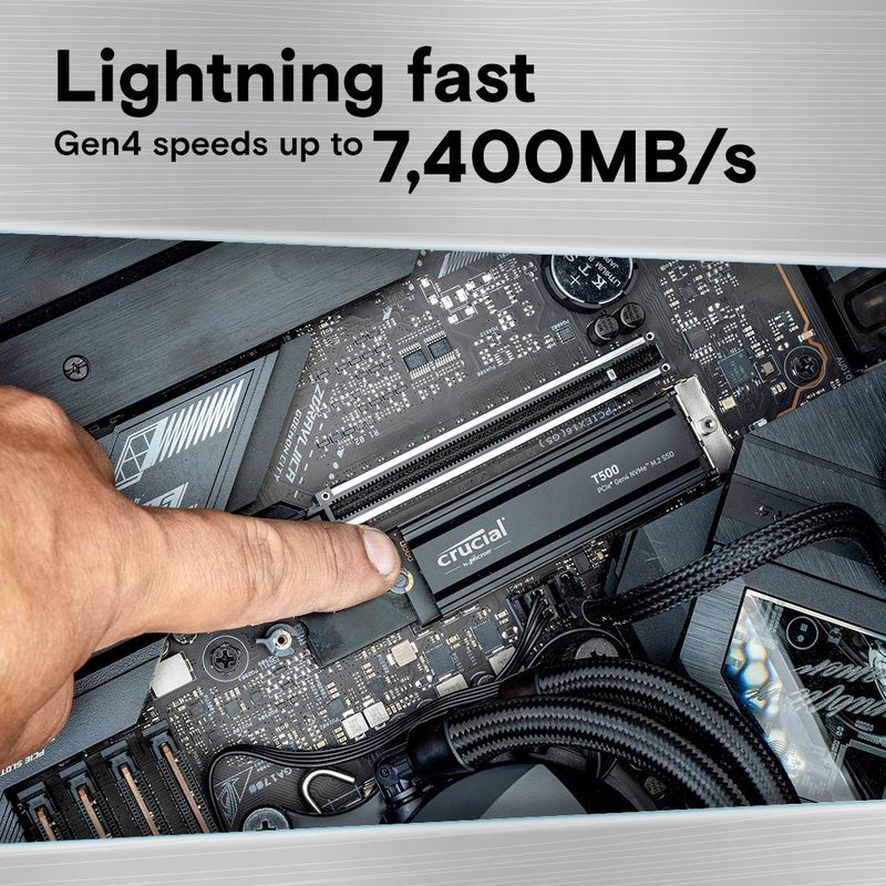Crucial T500 - SSD - 2 TB - M.2 - PCIe 4.0 NVMe