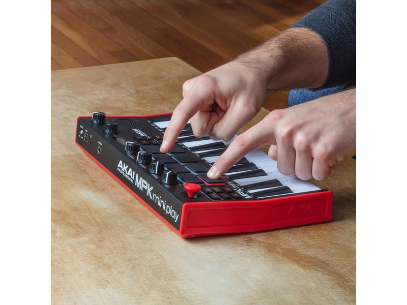 Akai Keyboard Controller MPK Mini Play MK3 Ultraportabler Keyboard-Controller für überall