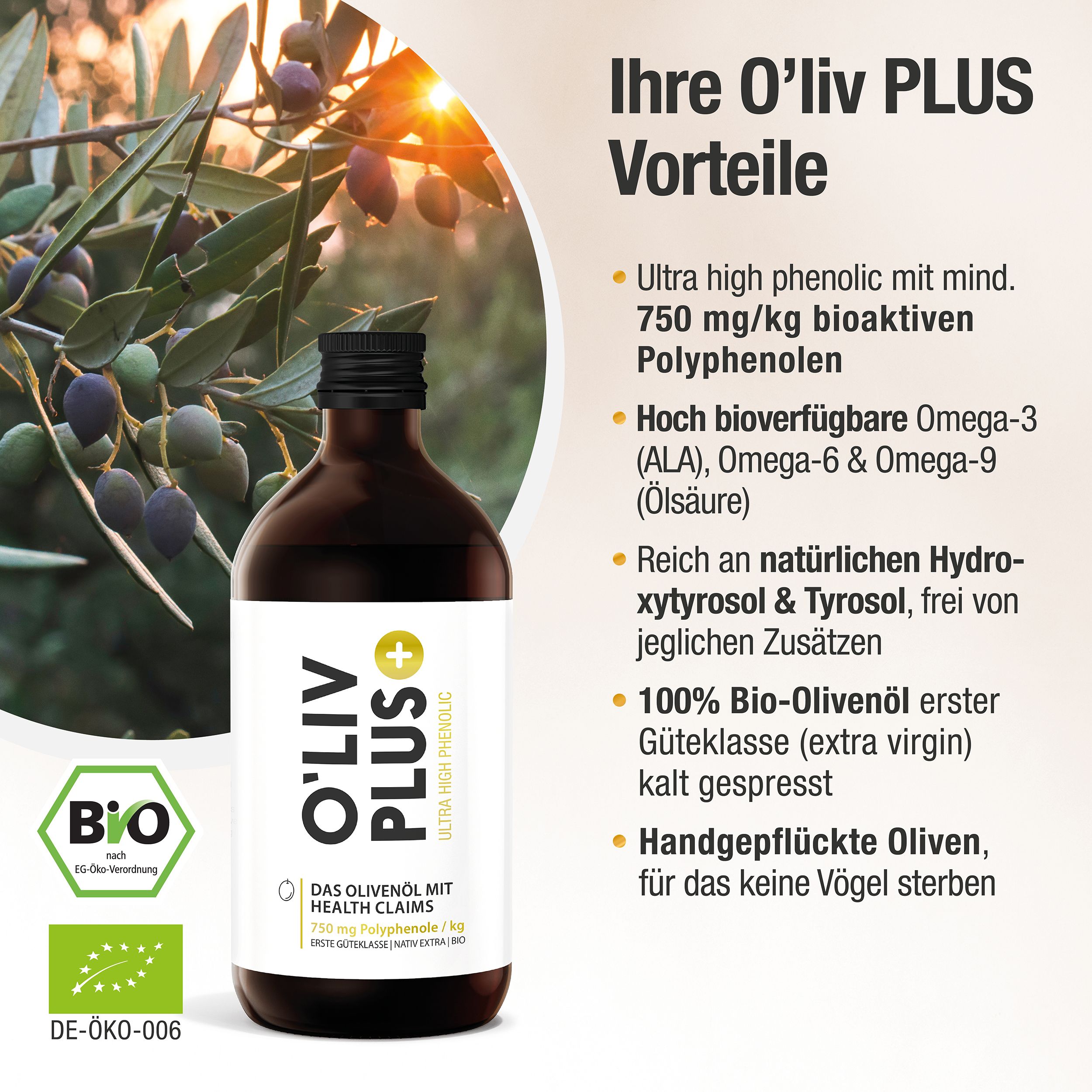 O'Liv PLUS Ultra High Phenolic Olivenöl