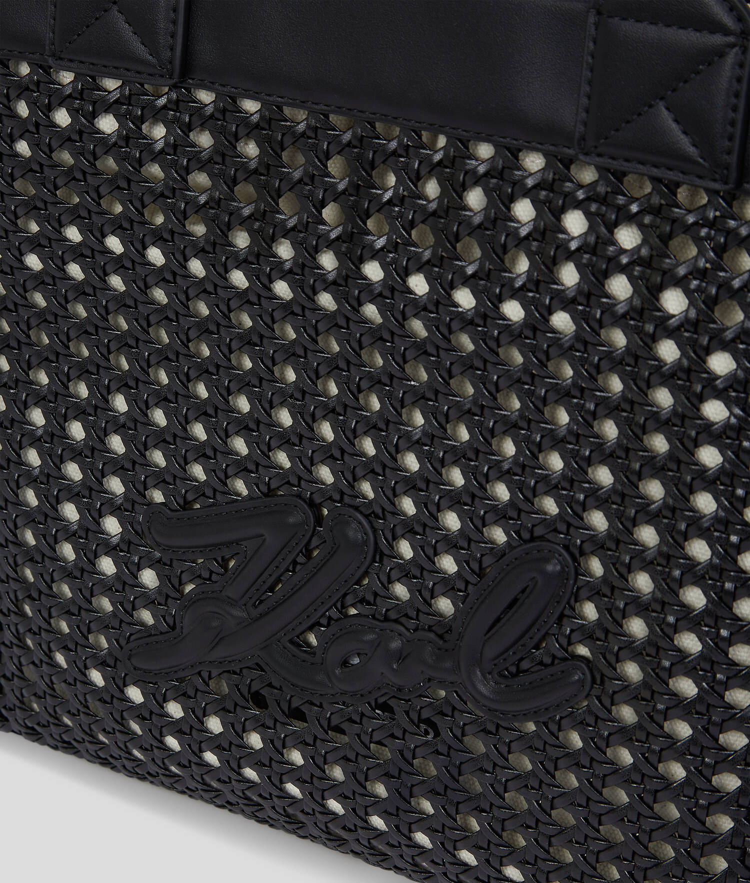 SAC CABAS K/SKUARE DE TAILLE MOYENNE - Noir-Nickel