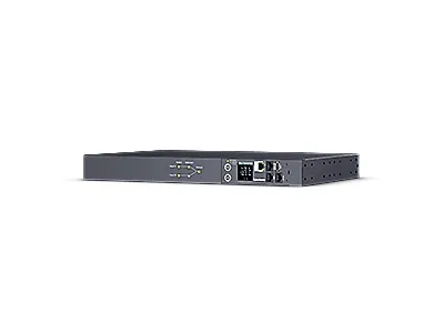 CyberPower Switched ATS PDU44004 - Strømfordelingsenhed (rackversion) - AC 200-240 V - 1-faset - serial, Ethernet - input: 2 x IEC 60320 C14 - output-stikforbindelser: 12 (12 x IEC 60320 C13) - 1U - 3.05 m ledning - sort