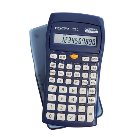 Genie technisch-wissenschaftlicher Taschenrechner, 136 Funktionen 10 stelliges Display blau