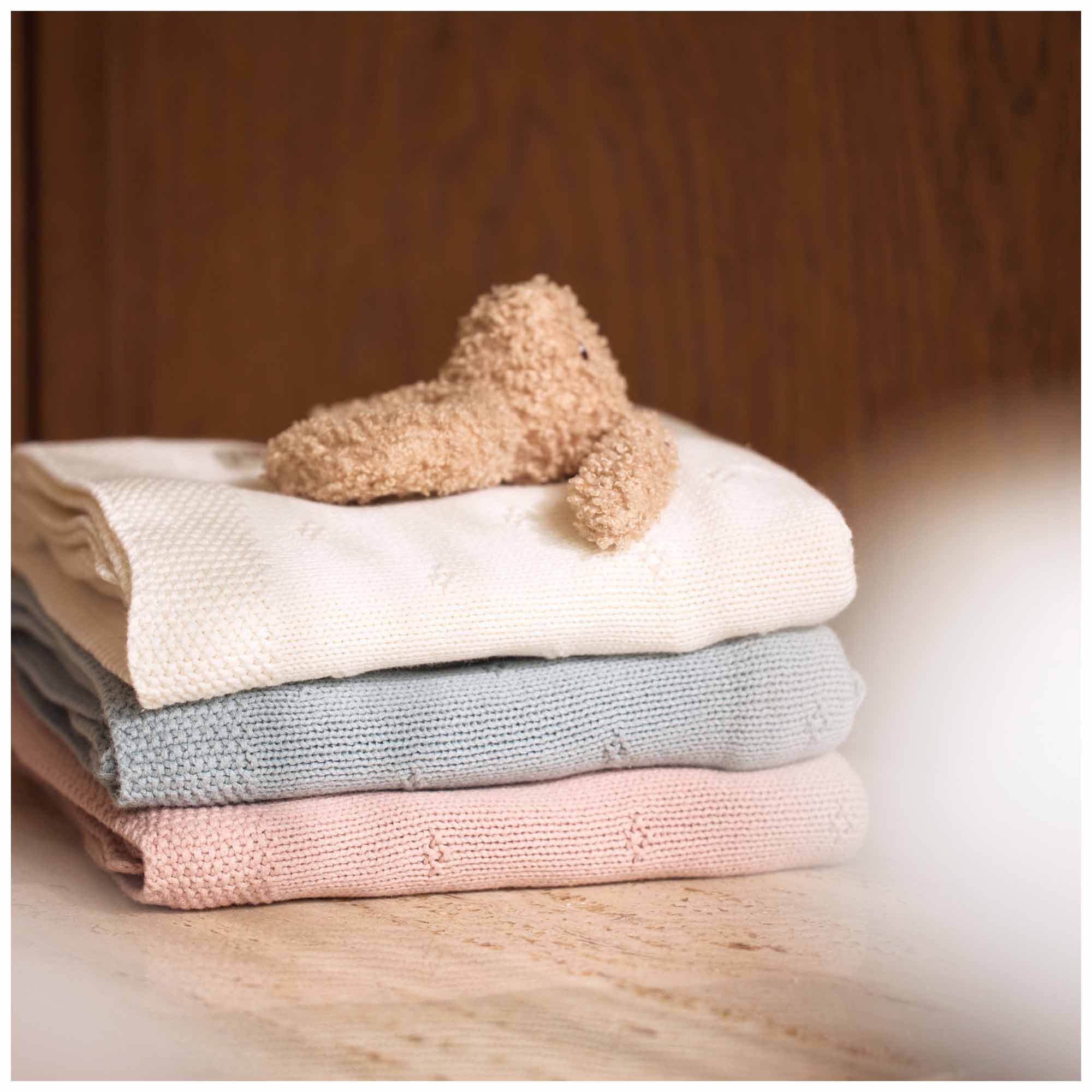 Jollein wiegdeken cosy knit groen
