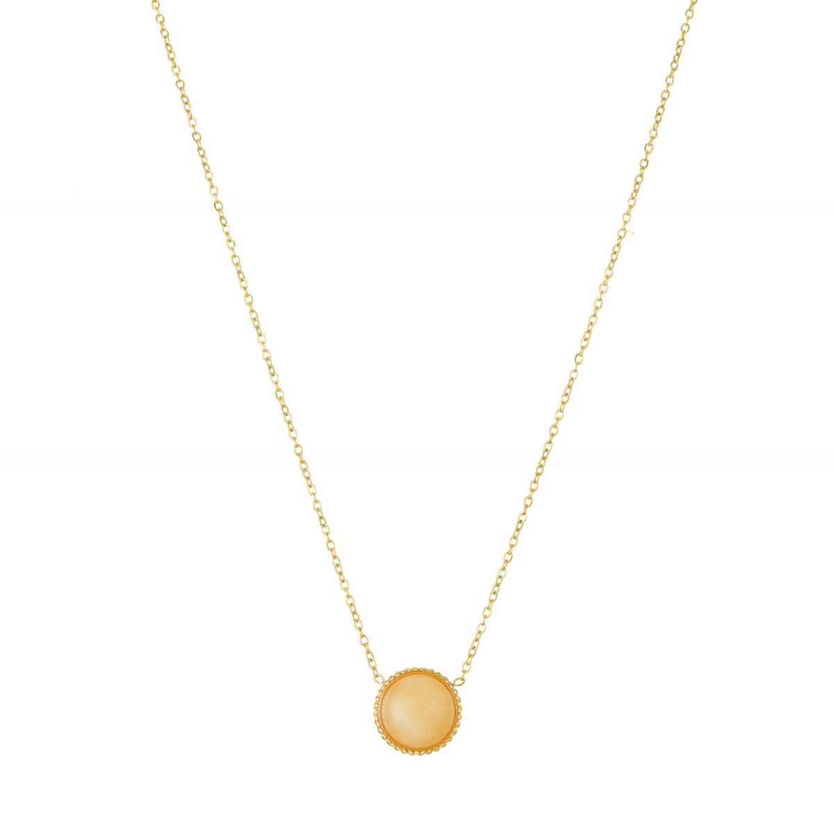 Collier Luna Jade Orange