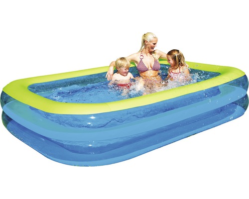 Kinderbadje 305 x 183 x 50 cm, kunststof, veelkleurig, inclusief waterafvoerventiel en 2 ringen
