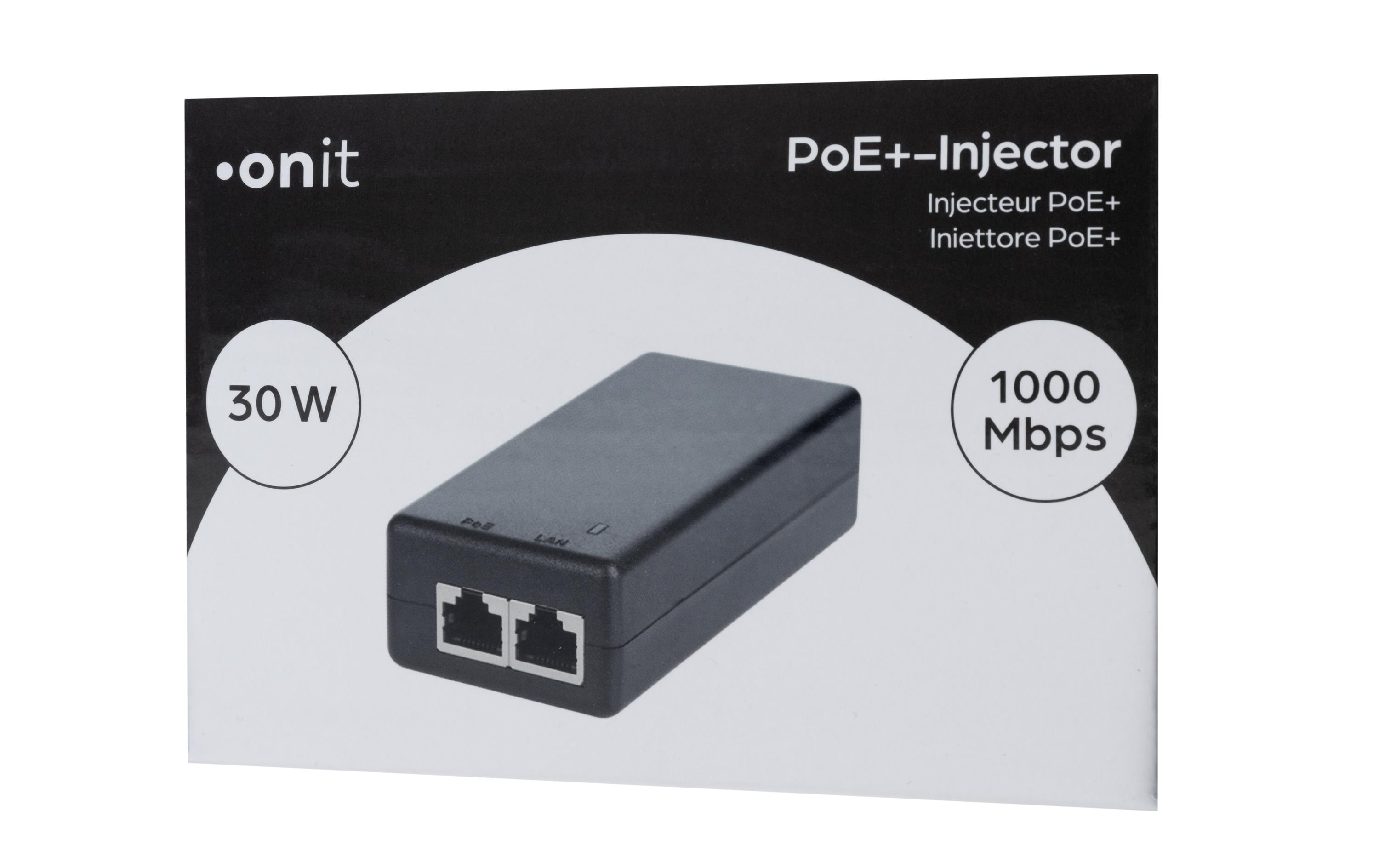 PoE+ Injector 30 WPower-over-Ethernet-Adapter