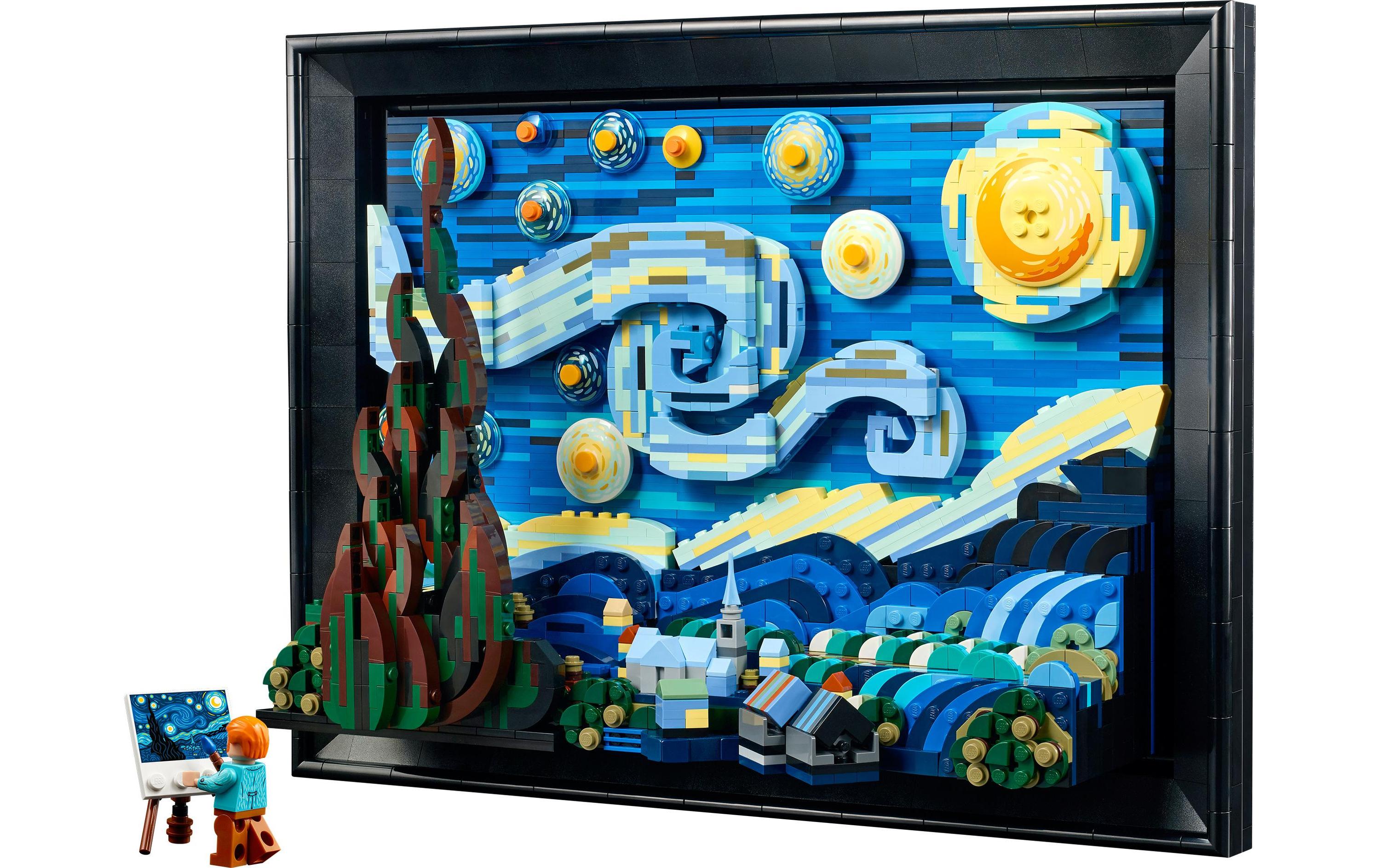 Ideas Vincent van Gogh – Sternennacht 21333<br>Eine 3D-Nachbildung des Meisterwerks von van Gogh