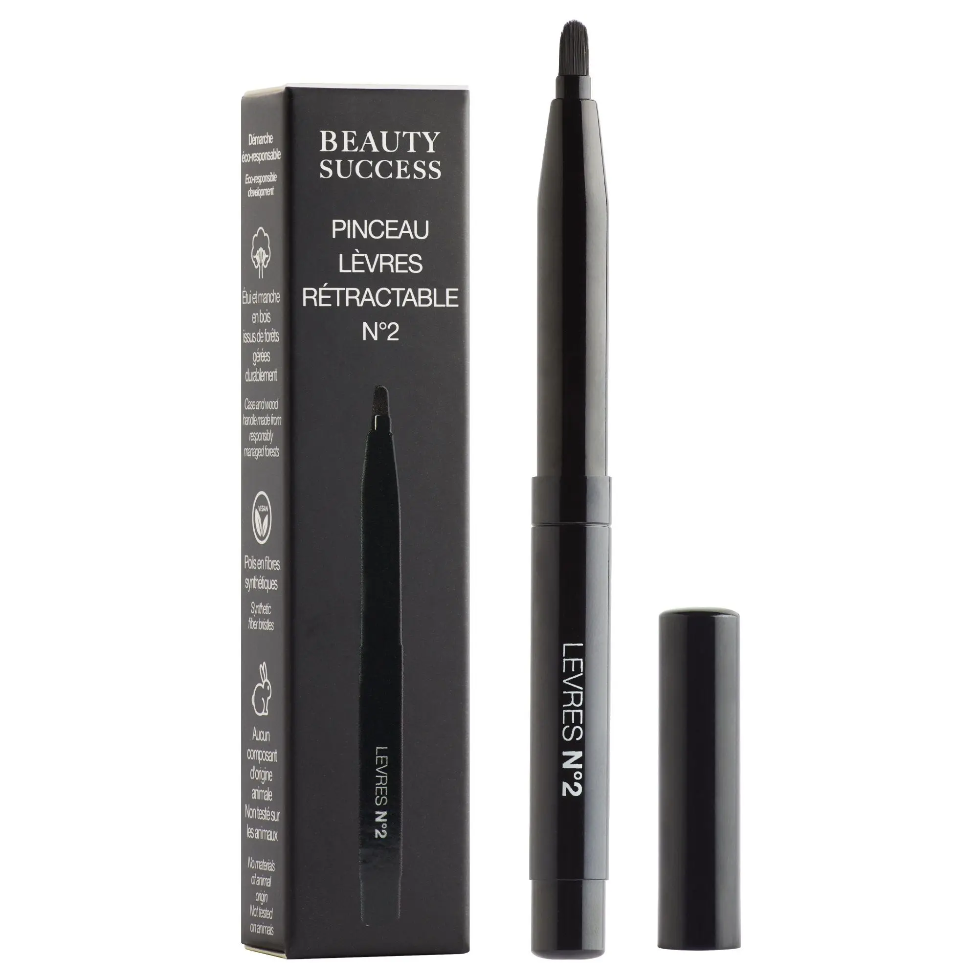 Beauty Success - Pinceau Lèvres rétractable n°2- Lèvres