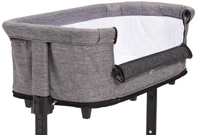 JLY ALLIE Bedside Crib- & Lekegrind, Mørkegrå
