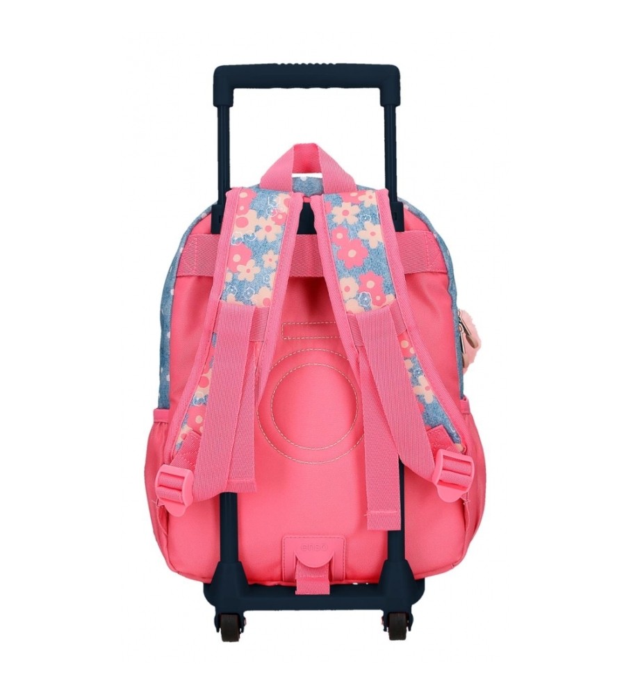 Mochila com Carrinho Enso Little Dreams 32cm, Rosa