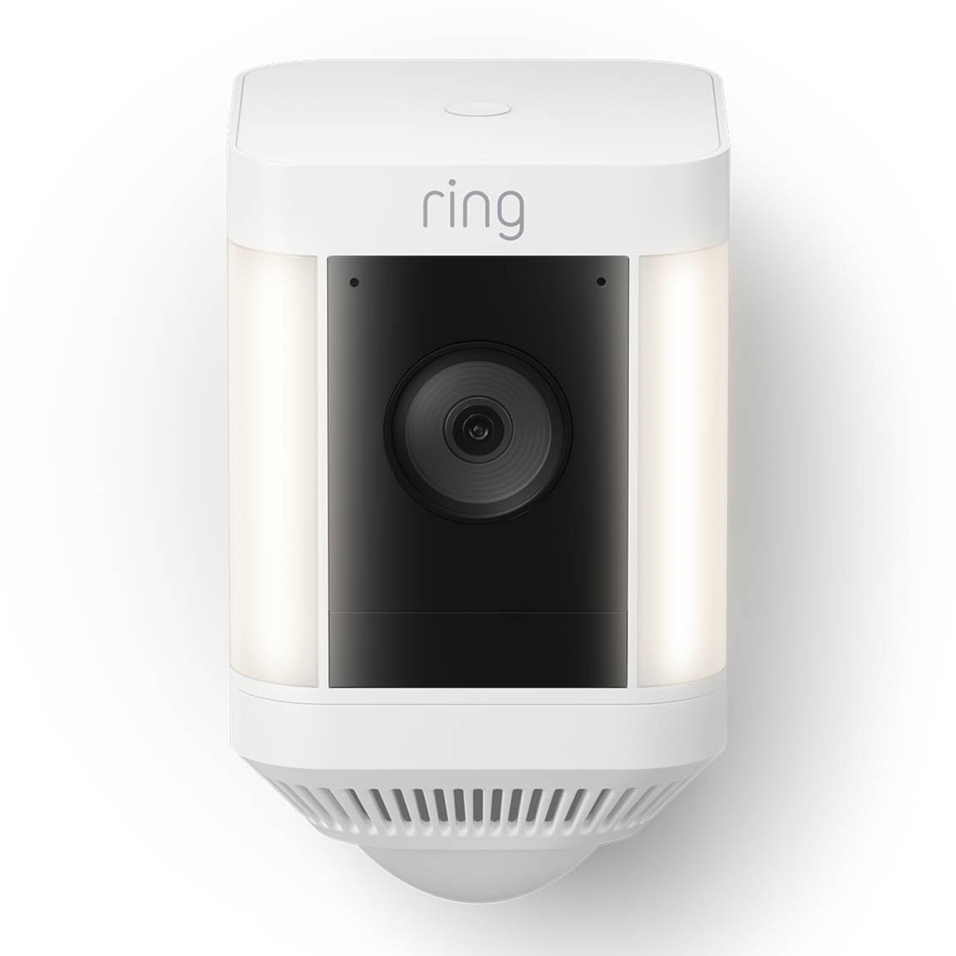 Ring Spotlight Cam Plus Battery Trådløst overvåkingskamera Hvit
