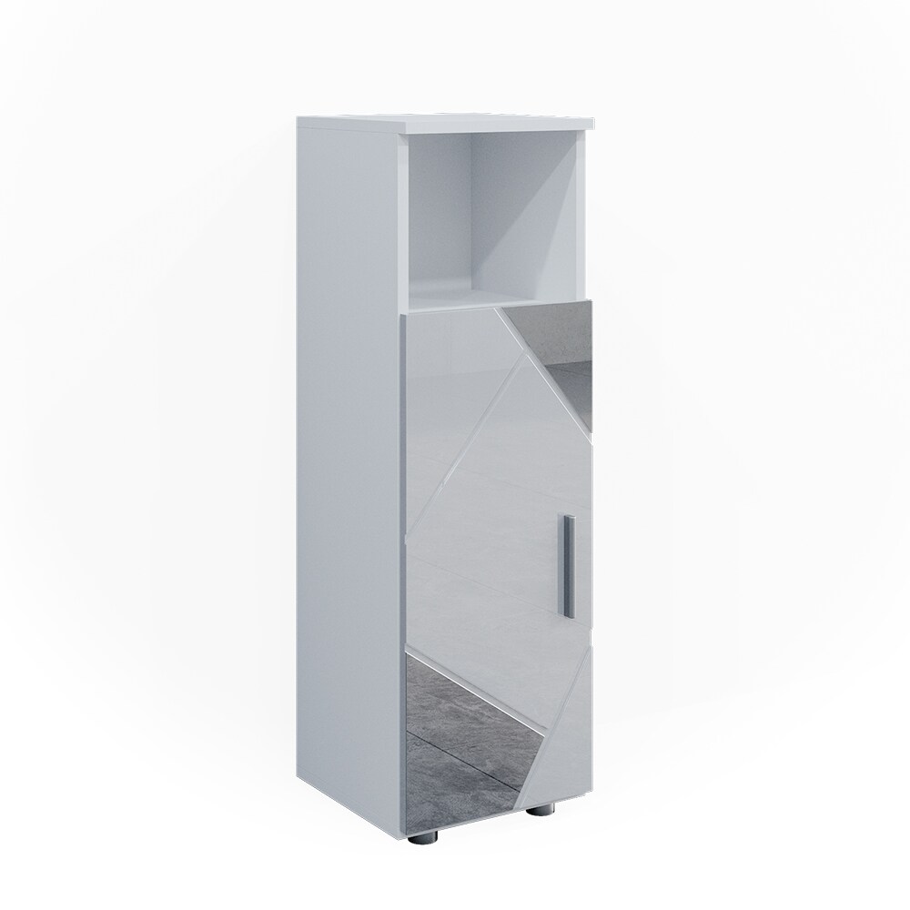 Vicco Spiegelmidischrank Badschrank Badezimmermöbel Irma Weiß Hochglanz modern 30x95 cm Badezimmer Schrank Badmöbel Schranktür Schrankfach Schrankschublade Ablage Aufbewahrung Dekospiegel
