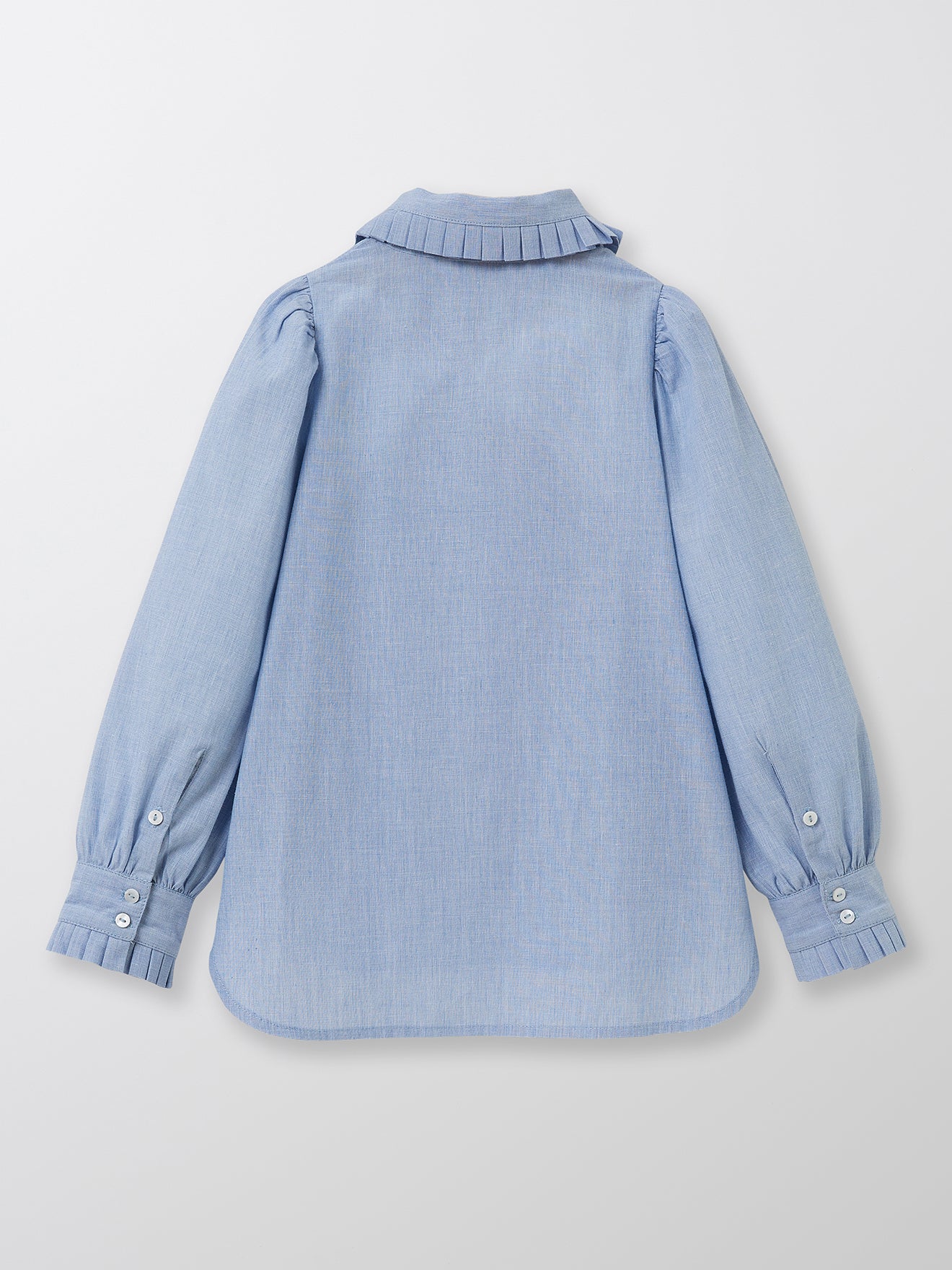 Chemise Fille maxi col plissé