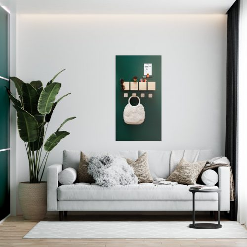 Magneetbord mat - krijtbord mosgroen 60x150 cm