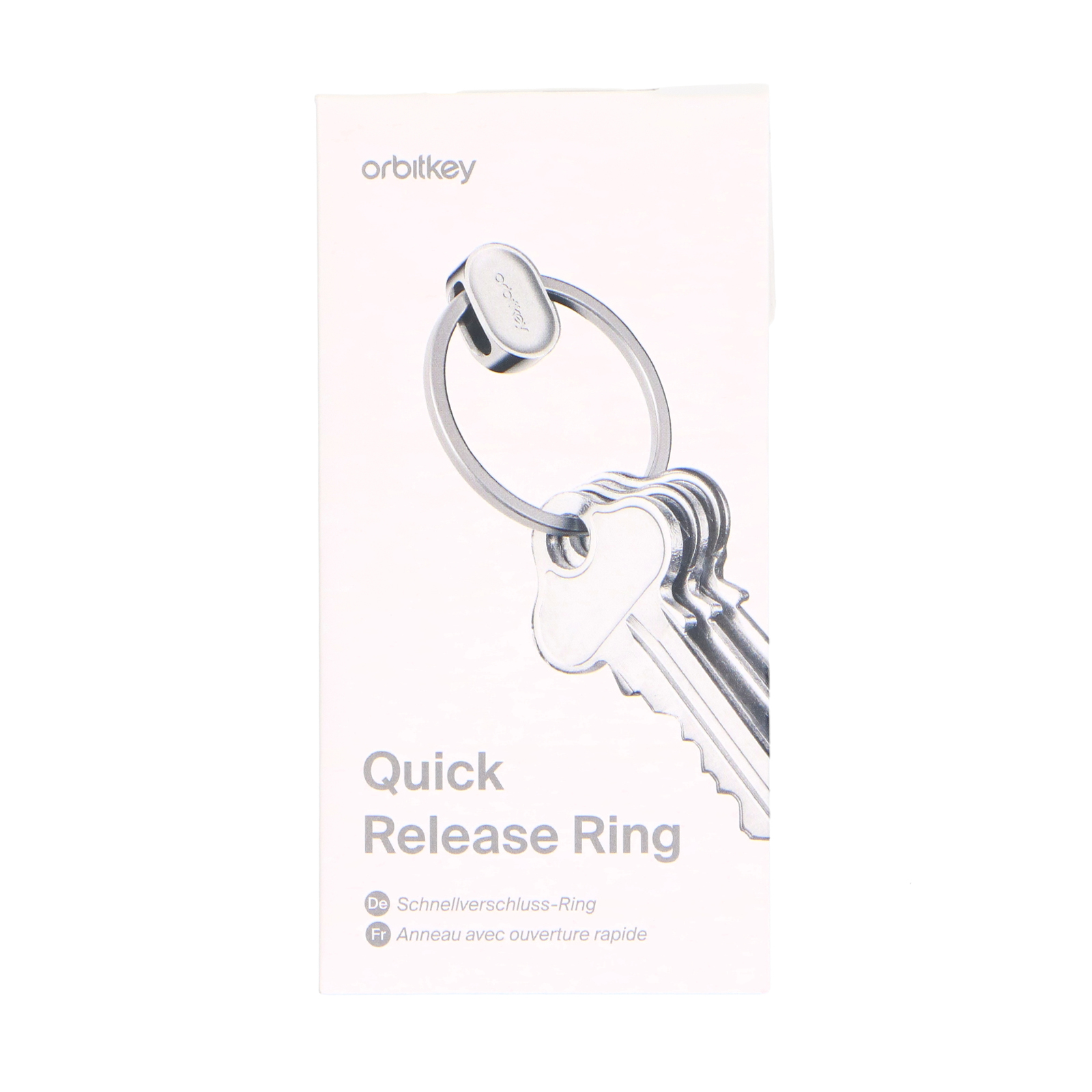 Zilveren stalen Orbitkey ring
