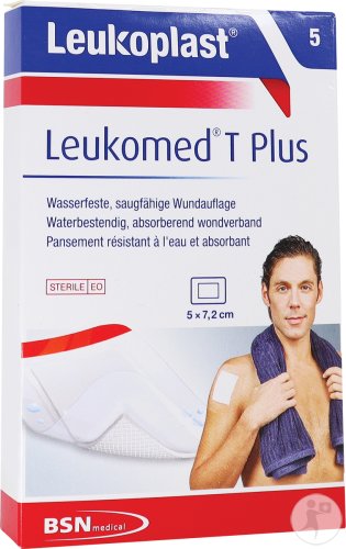 Bsn Medical Leukoplast Leukomed T Plus Pansement Absorbant Transparent Stérile 5cmx7,2cm Pièces 5