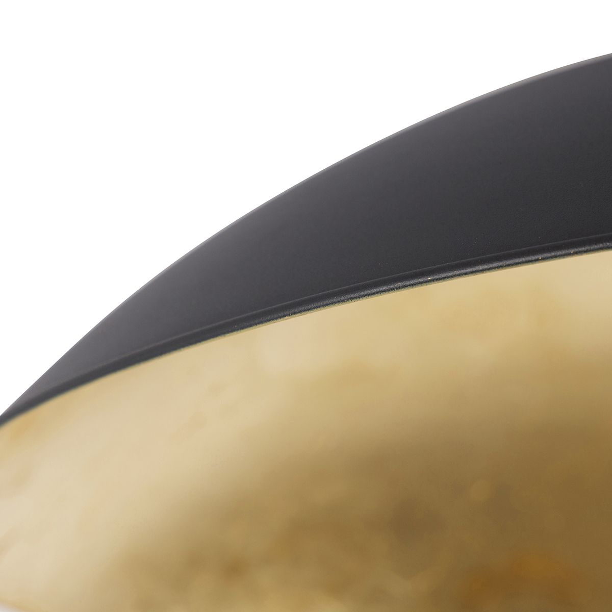 Smart plafondlamp zwart met goud 60 cm incl. Wifi A60 - Emilienne