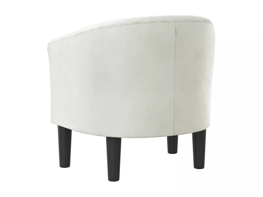 Chaise cabriolet blanc similicuir