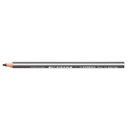 Dreikant-Buntstift - STABILO Trio dick - Einzelstift - grau