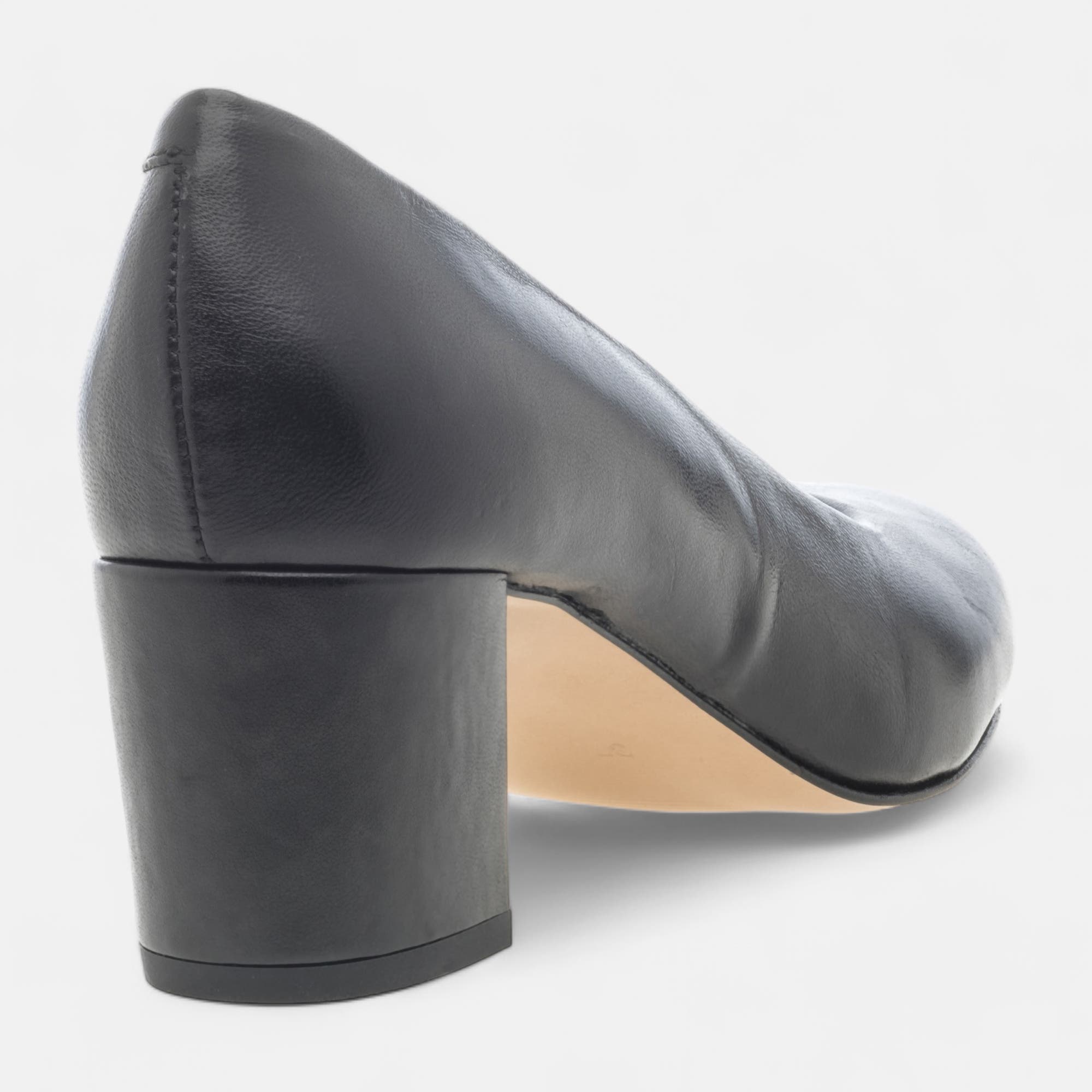 Escarpins à talon Femme en cuir noir