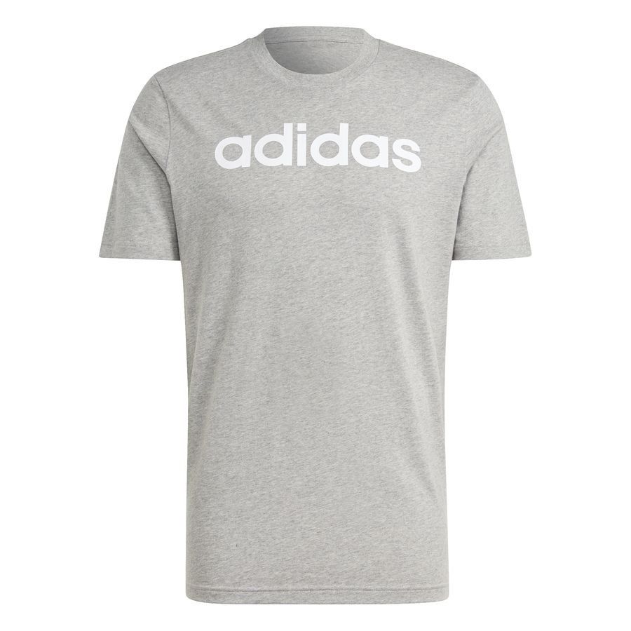 Adidas T-shirt avec logo brodé linéaire en jersey Essentials