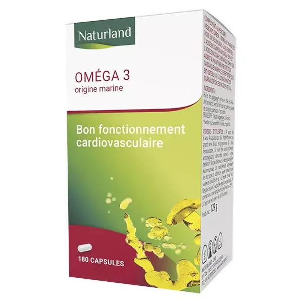 Naturland Omega 3 Origem Marinha 180 cápsulas