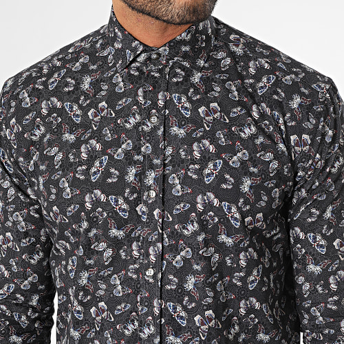 Chemise Manches Longues Noir