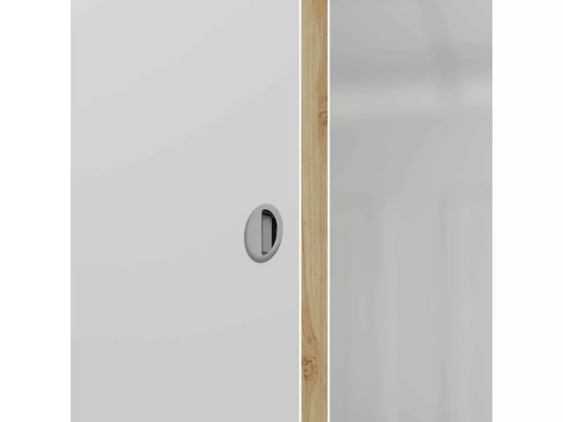 Porte Coulissante Seule - Prépeinte Plane 83 cm