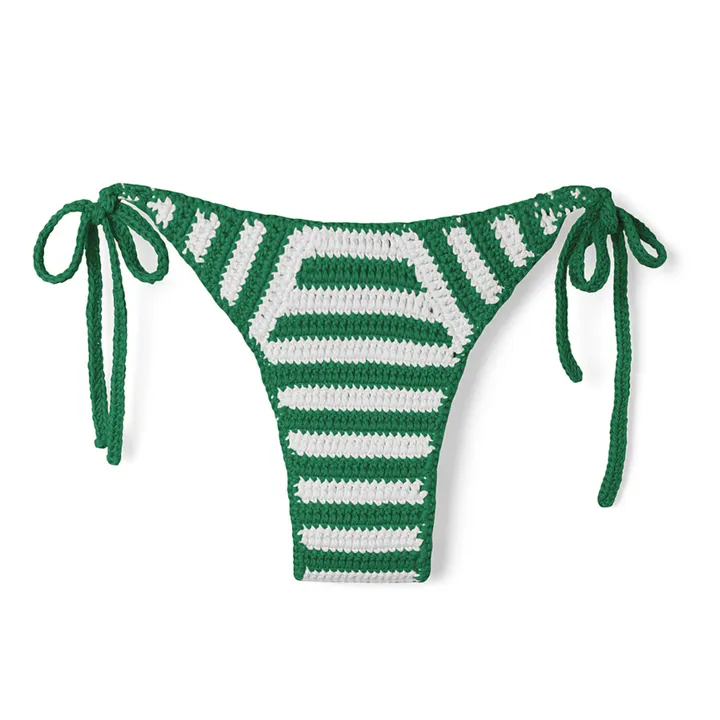 Zulu & Zephyr Bas de Maillot Rayé Crochet | Vert