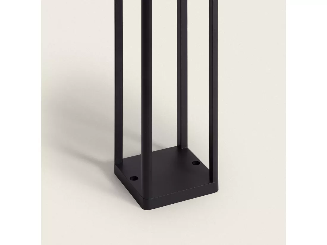 Balise sur Pied Extérieure Solaire LED 2,5W 40cm Aluminium avec Détecteur de Mouvement Devah Noir