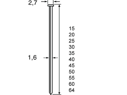 Dutack brads CKN16 CNK 40MM 0° (2.500 stuks)