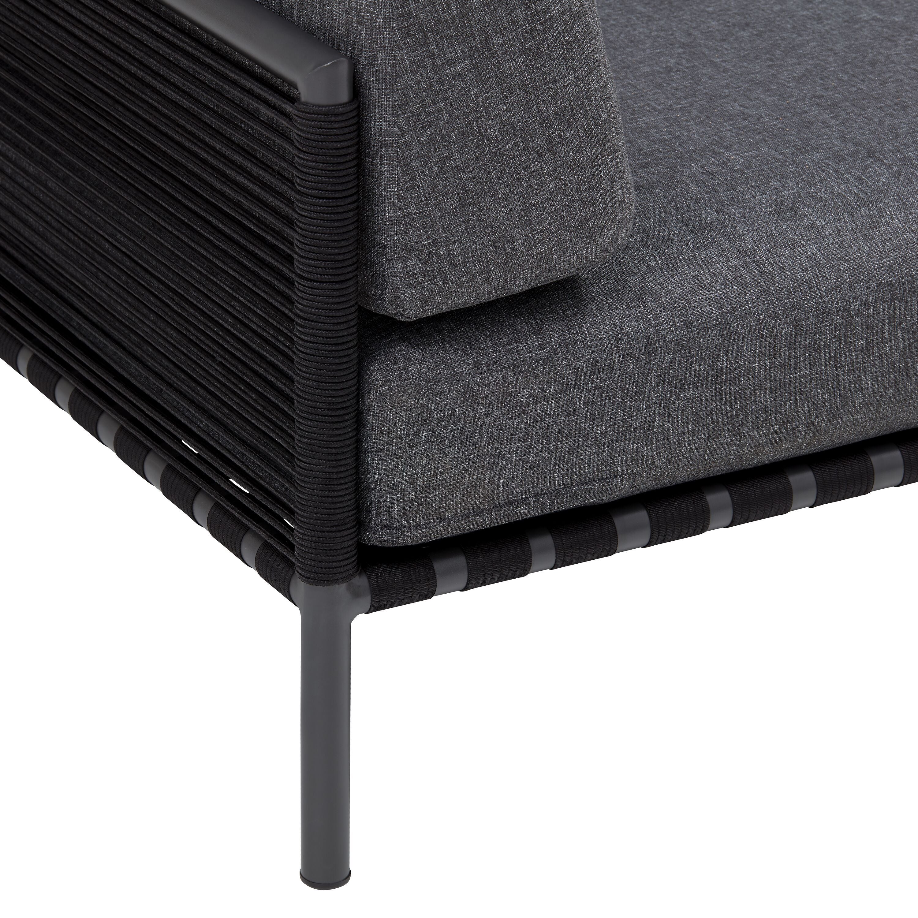 HORIZON Lounge Einzelelement - Anthrazit / B: 87.0 cm x T: 87.0 cm x H: 76.0 cm