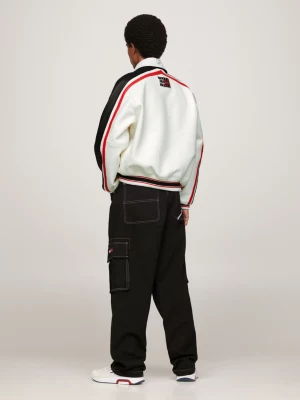 Jaqueta de couro unissex Tommy x Avirex